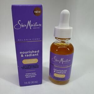 Shea Moisture Melanin Care Even Tone Serum Nourished Radiant 1 Oz NIB